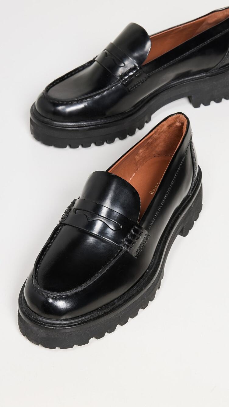 Reformation Agathea Chunky Loafers - 9.5 - Black